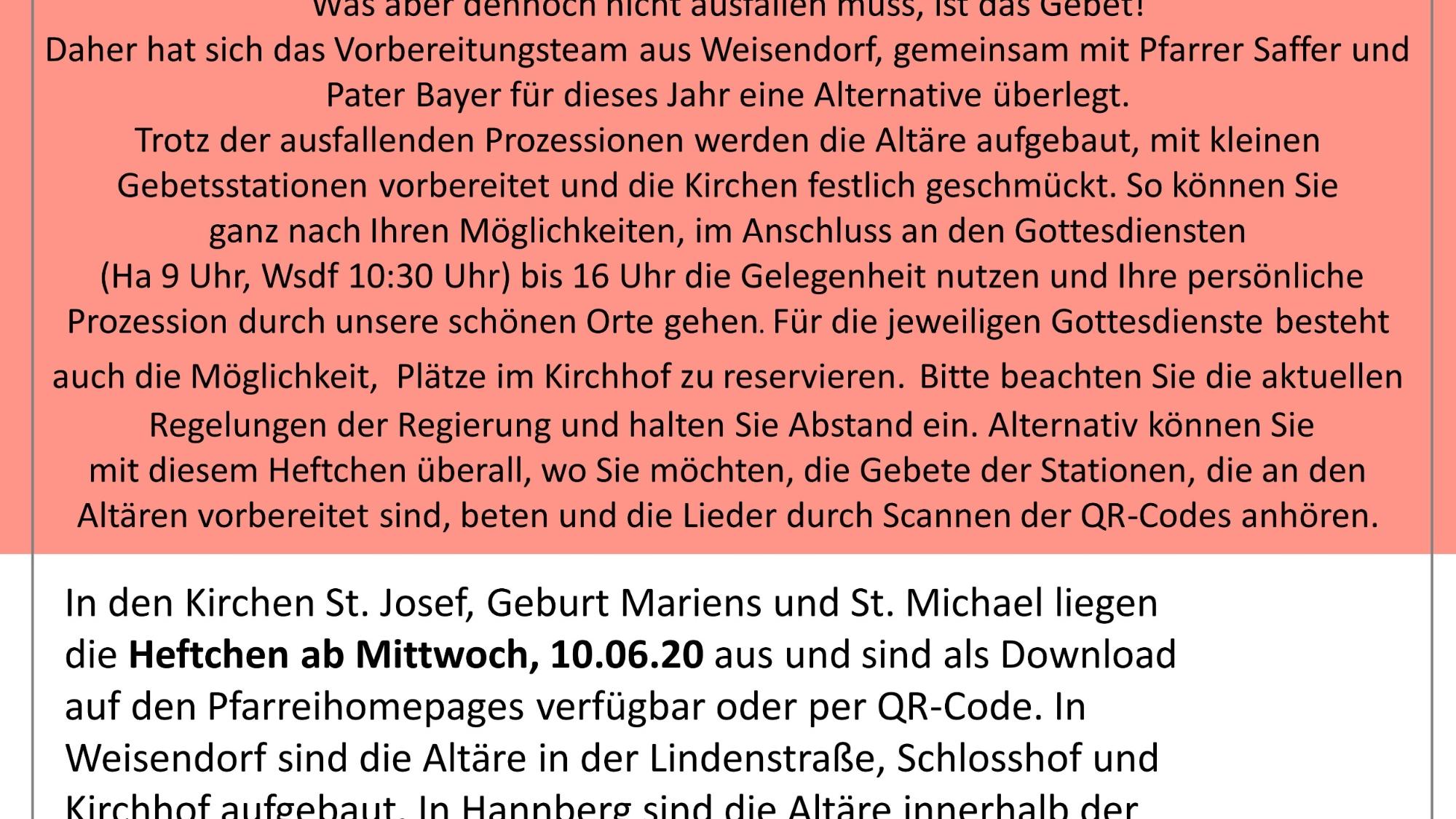 Die Prozession zum Mitnehmen!