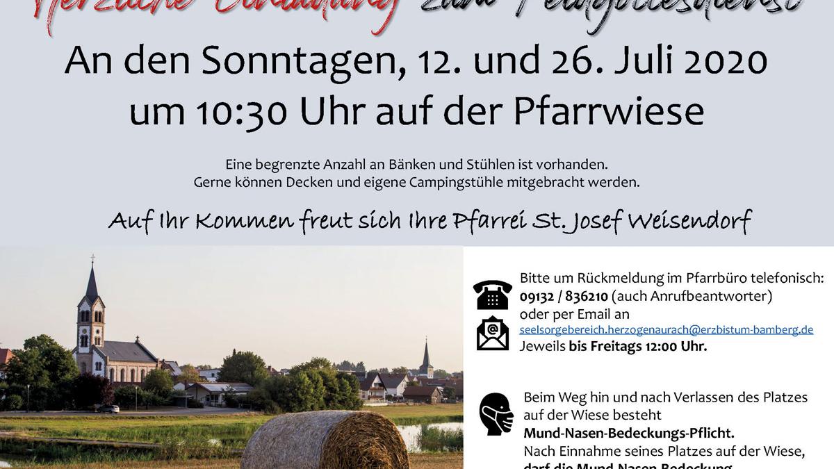 Einladung zum Feldgottesdienst