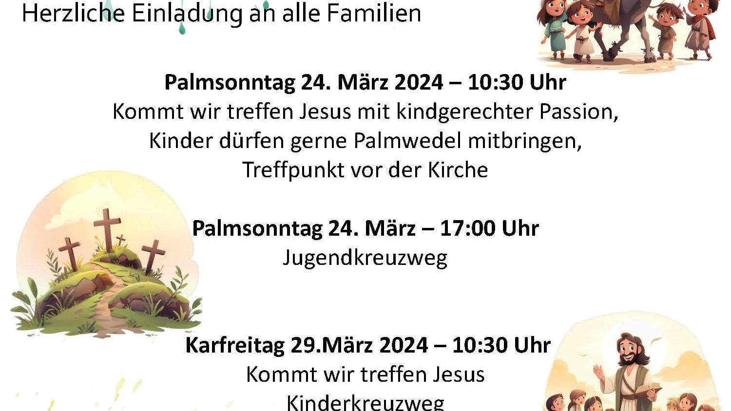 Familien zu Ostern