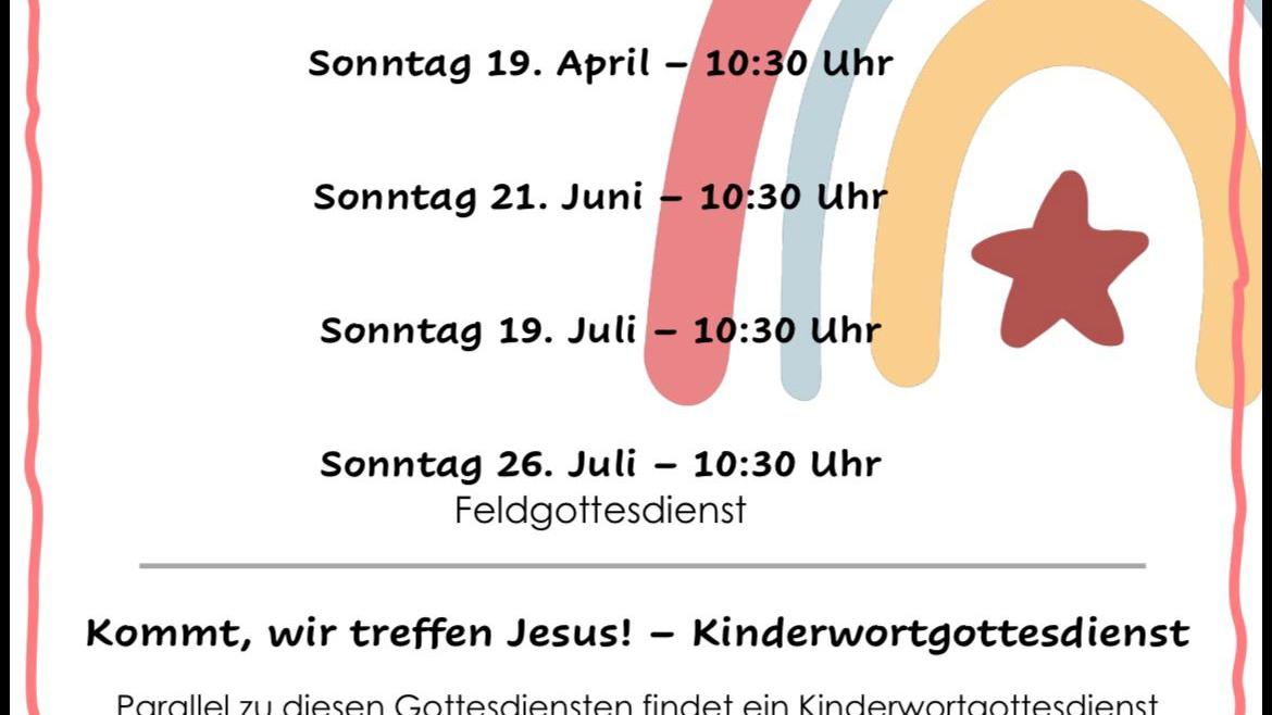 Familiengottesdienst Plakat