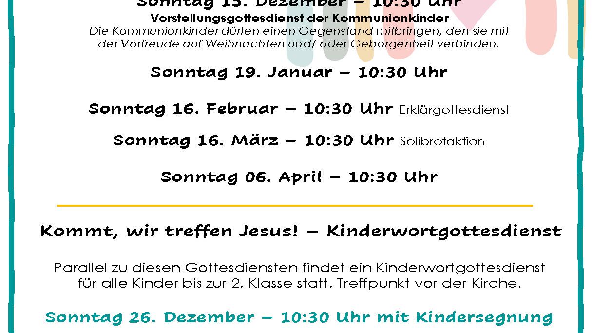 Komm wir treffen Jesus