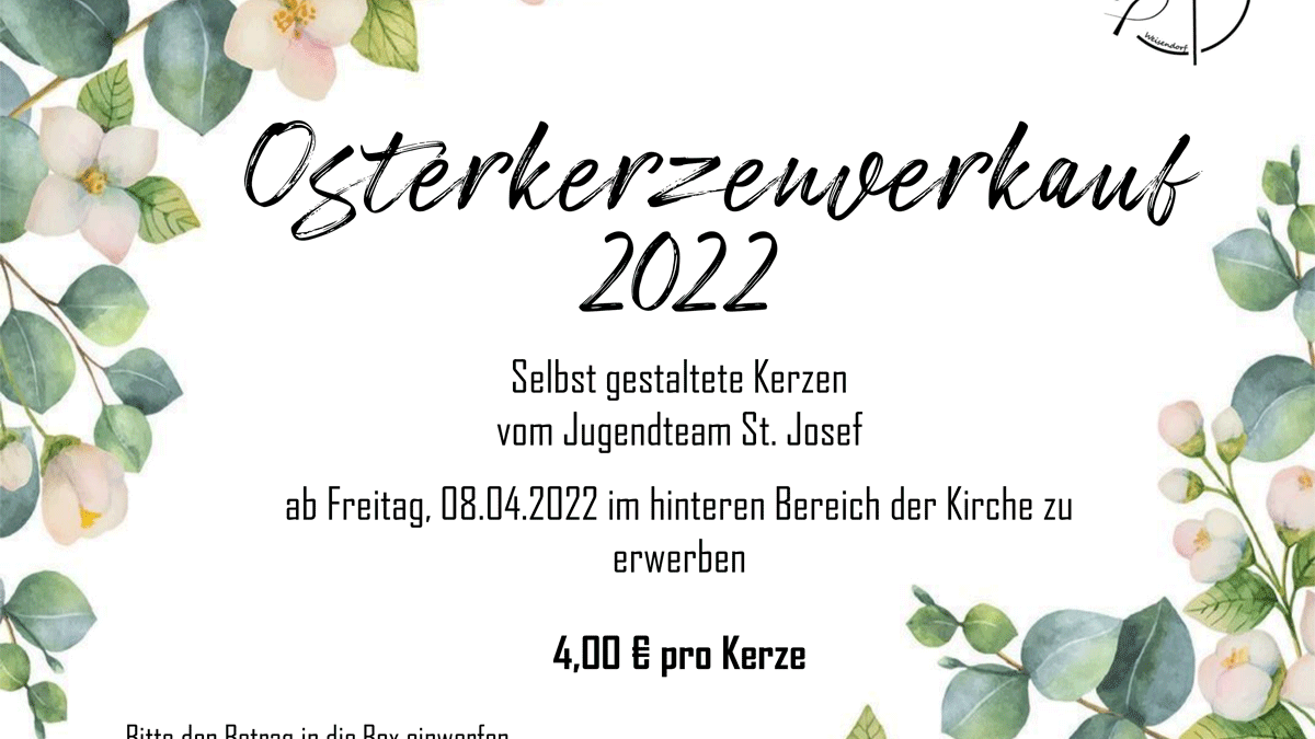 Osterkerzenverkauf