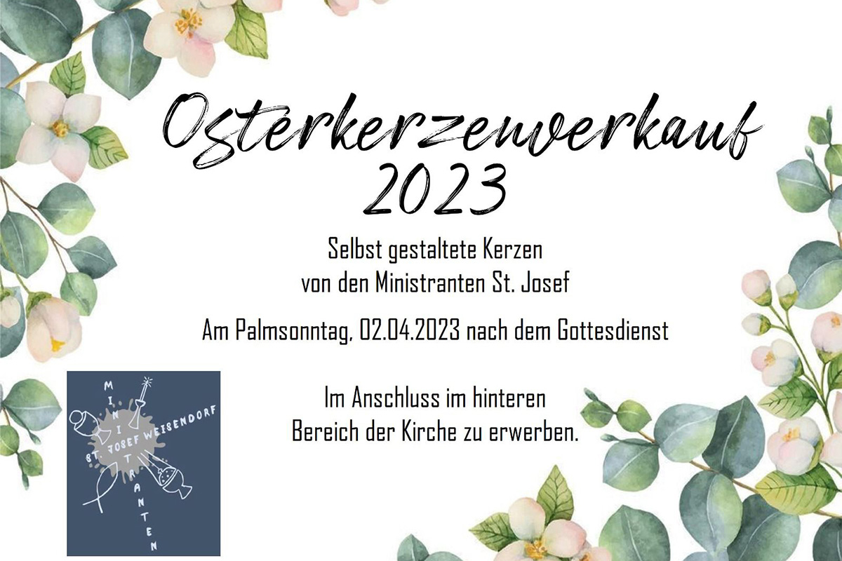Osterkerzenverkauf