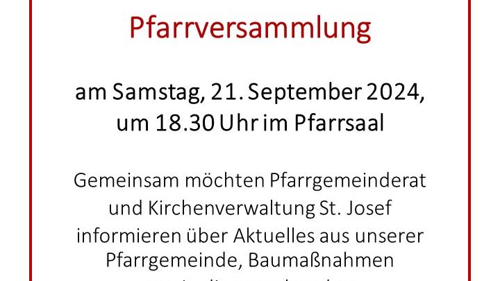 Pfarrversammlung
