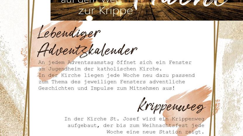 Plakat Advent und Weihnachten 2020